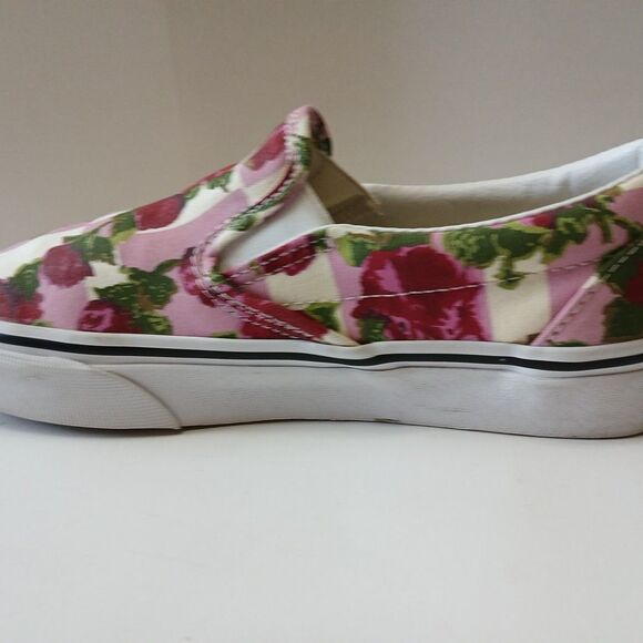 Vans Classic Slip-on Romantic Floral Canvas Pink  Shoes  Womens 7-Mens 5.5 - Picture 4 of 16